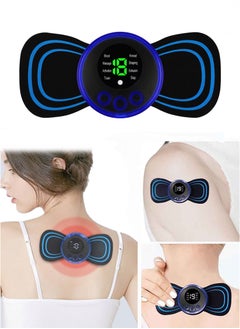 Generic Portable 8 Modes Electric Cervical Spine Mini Patch Vibration Muscle Relaxation Shoulder Neck Massager Massage Relieve Fatigue Rechargeable  - Image 1
