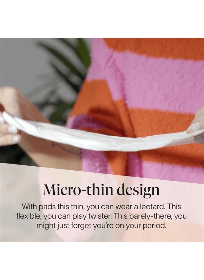 Organic Pads | Ultra Thin Period Pads with Wings | Regular Absorbency | Ultra-Absorbent Sanitary Pads for Women | 100% Organic Cotton Topsheet (36 Count)