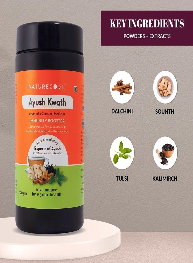Nature Code Ayurvedic Immunity Booster Powder, Herbal Kadha with Tulsi, Dalchini, Sonth & Kali Mirch, Supports Respiratory Health & Cough Relief 120g - Image 3