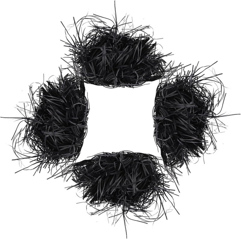 HEANUJJ Black Crinkle Shredded Paper Filler 500g Pack Shredded Paper for Baskets and Boxes for Party and Holiday Decorations - Image 1