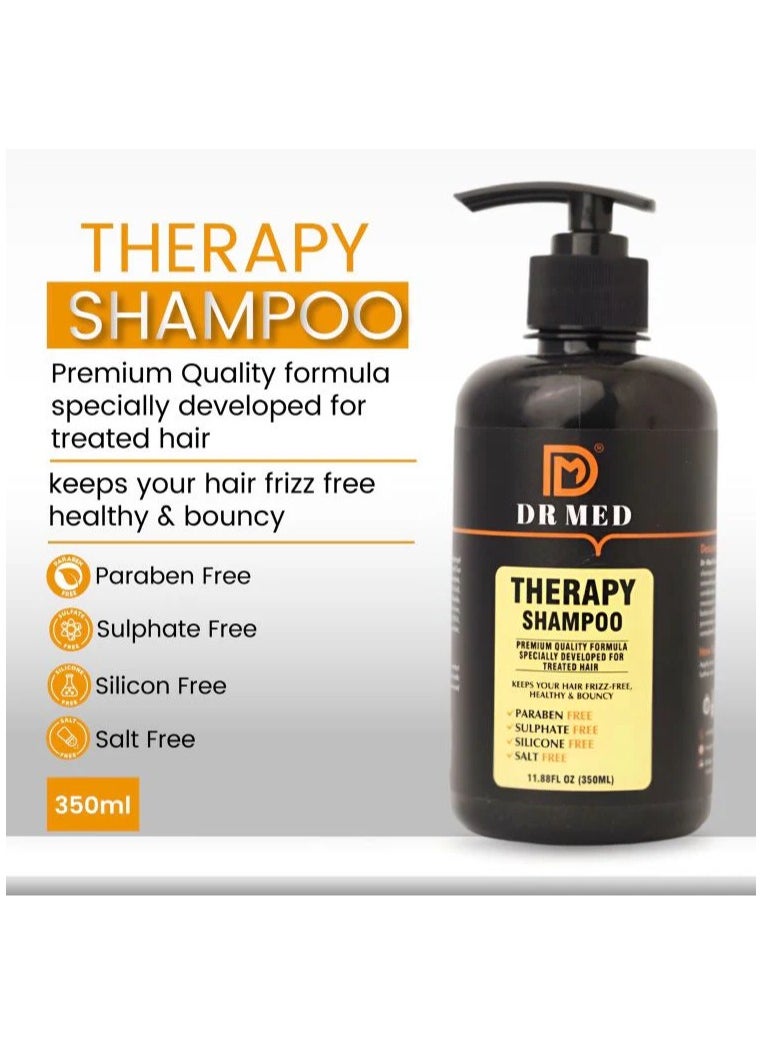 DR MED Therapy Sulphate Free - Paraben free - silicon free - salt free Shampoo - Best for Damaged hairs 350ml