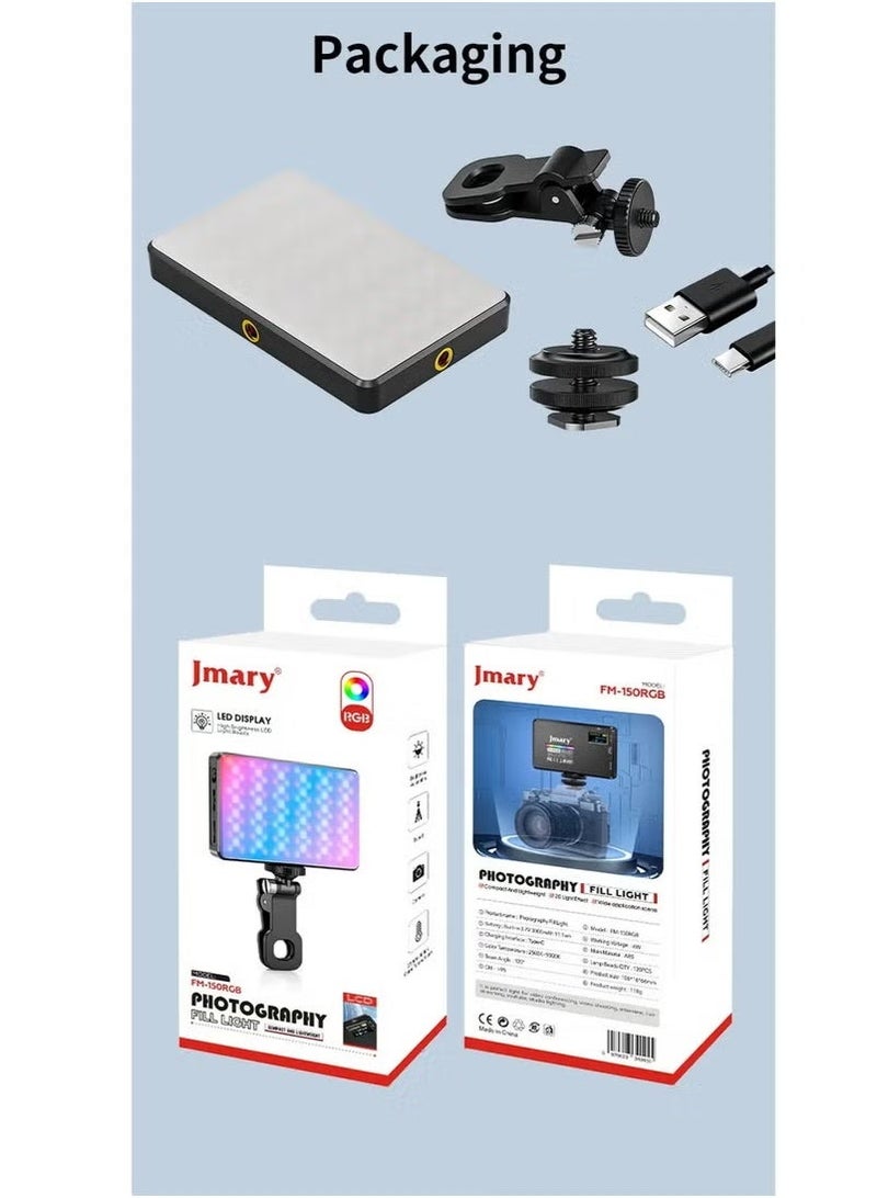 Jmary إضاءة ملء فيديو RGB FM-150RGB - Image 4