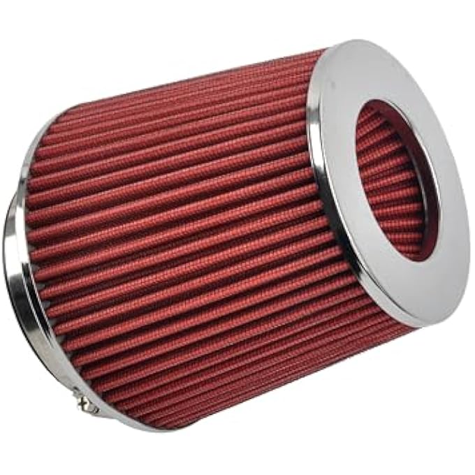 GESEXI Clamp On Air Intake Filter fits 3 In /3.5 In /4 In Three Different Size, Washable Cone Air Intake Filter - Image 1
