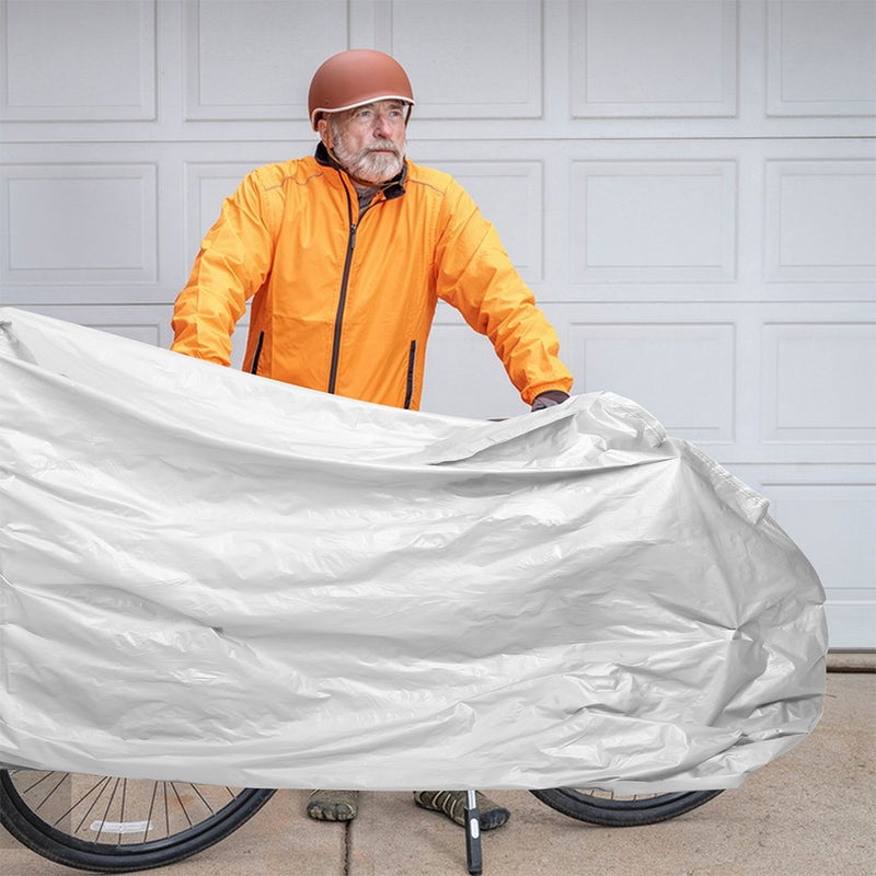 2pcs Motorbike Protective Covers Covers Heavy Duty Motorcycle Covers Outdoor Motorcycle Cover Bike Covers Moped Covers - Image 4