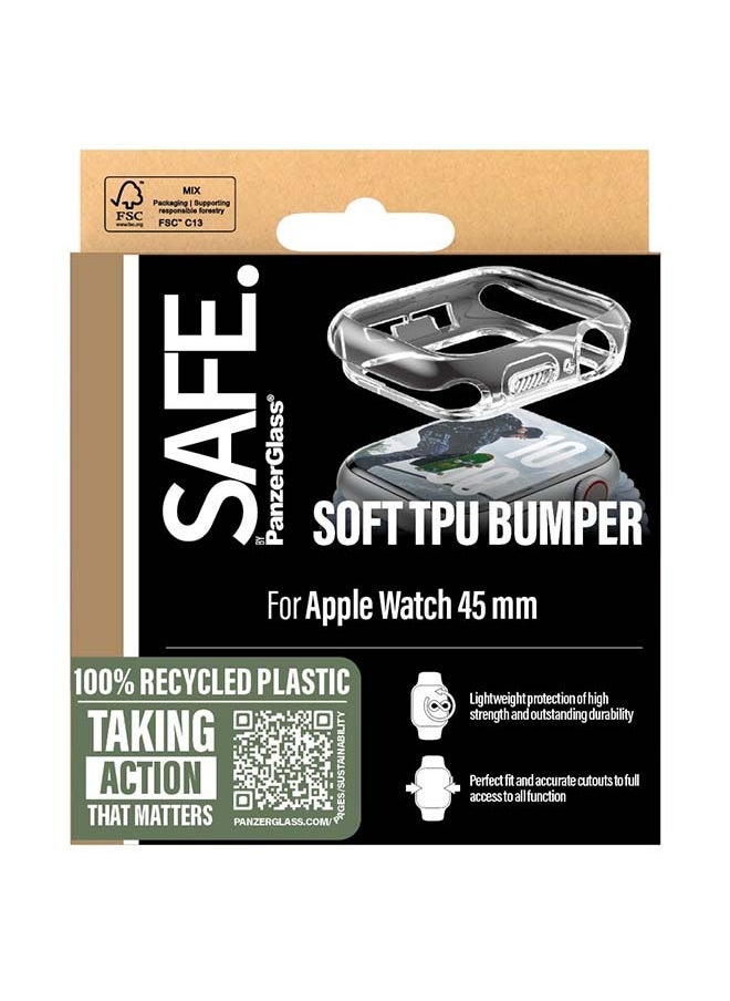 PanzerGlass - Safe By Panzerglass Tpu Bumper Transparent Apple Watch 45mm '24, Apple Watch Series 10 46mm - Image 1