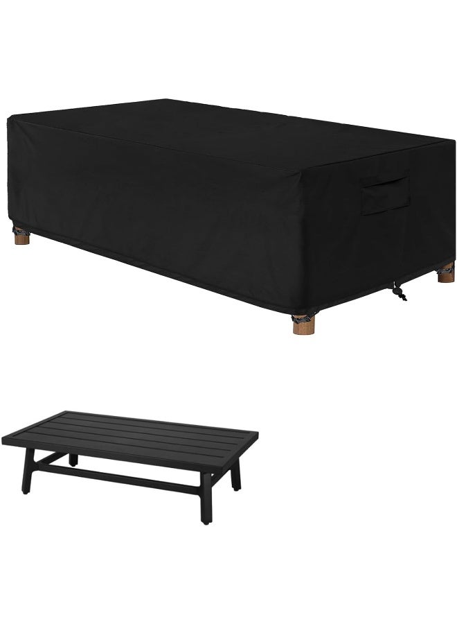 WOMACO Heavy Duty 48 inch Patio Coffee Table Cover, Waterproof Outdoor Coffee Furniture Cover - Image 1
