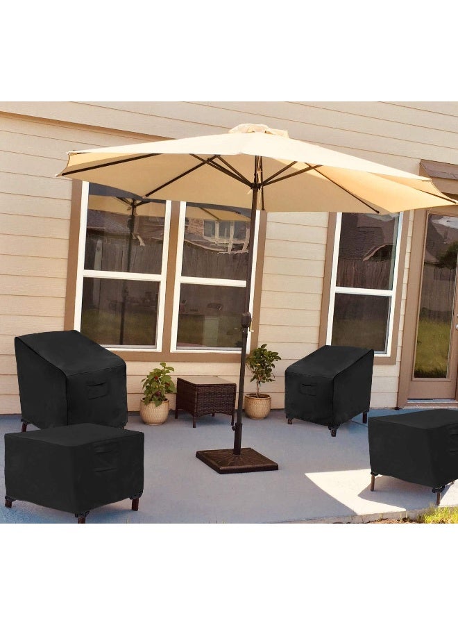 WOMACO Heavy Duty 48 inch Patio Coffee Table Cover, Waterproof Outdoor Coffee Furniture Cover - Image 5