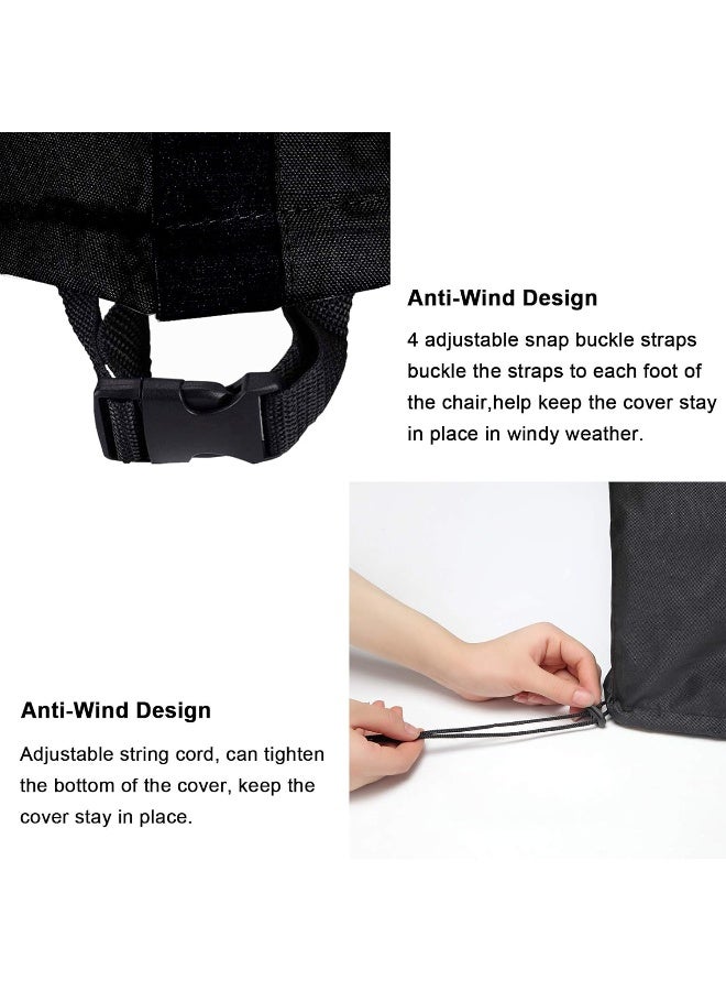 WOMACO Heavy Duty 48 inch Patio Coffee Table Cover, Waterproof Outdoor Coffee Furniture Cover - Image 3