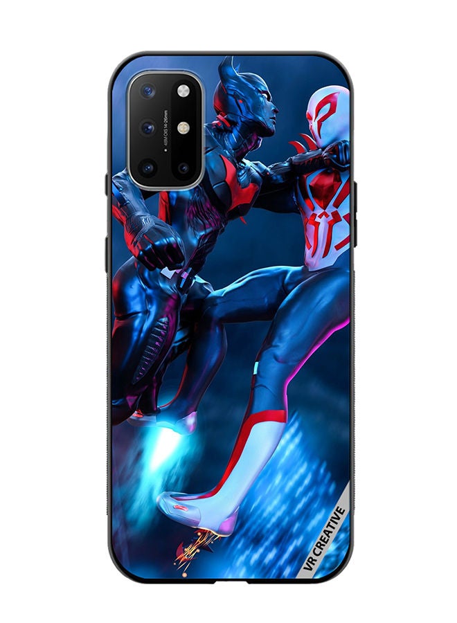 VR CREATIVE Protective Case Cover For OnePlus 8T Spiderman Vs Batman Design Multicolour - Image 1