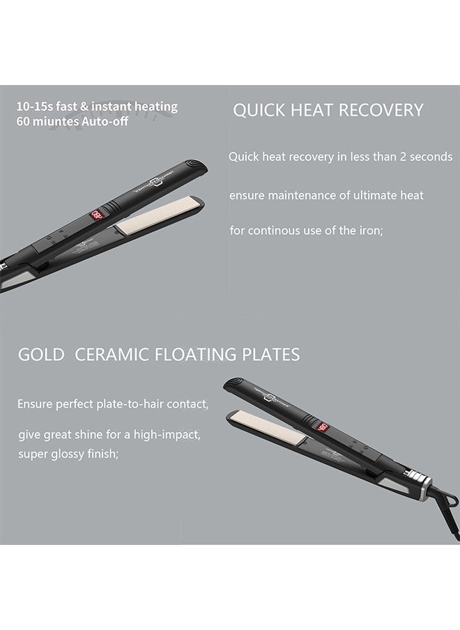 Professional saloon class tool for smooth, curly hair maximum temperature and fastest temperature rise LCD monitor can adjust temperature