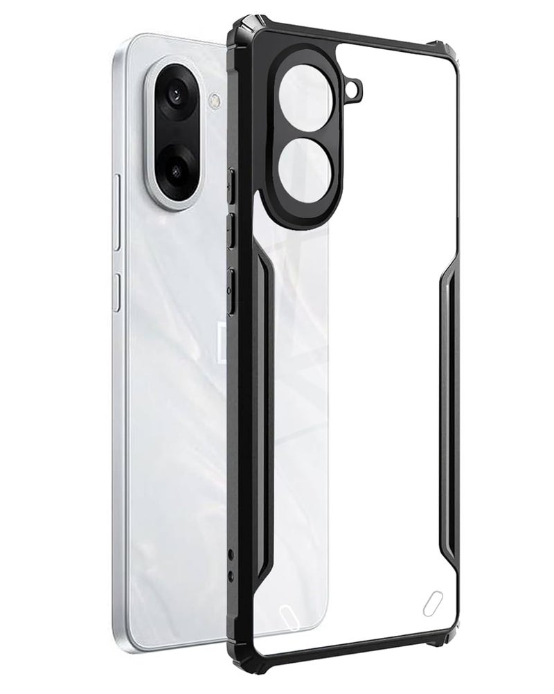 SPAZY CASE غطاء خلفي OnePlus Nord CE 5 | غطاء خلفي شفاف من الكريستال الصلب مع حافة TPU، غطاء حماية ضد السقوط لهاتف OnePlus Nord CE 5 - Image 1