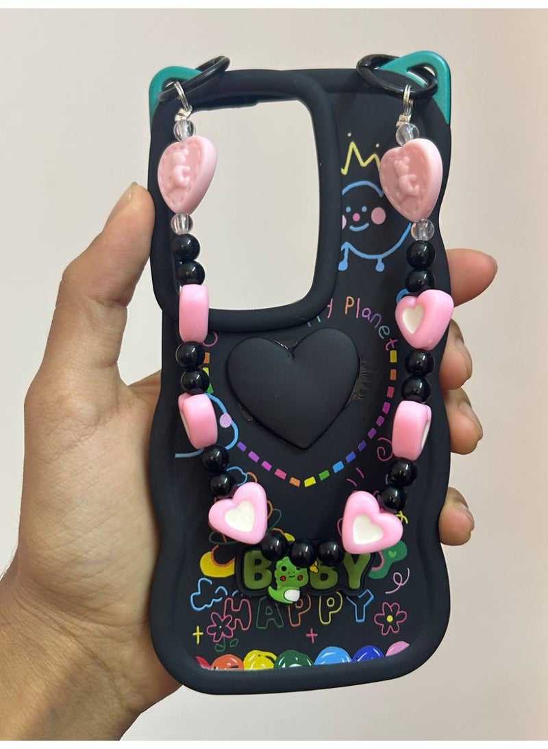 جراب خلفي بتصميم كرتوني جديد علي شكل قلب وعليه كلمه BABY متوافق مع هاتف ريلمي C71 - Image 2