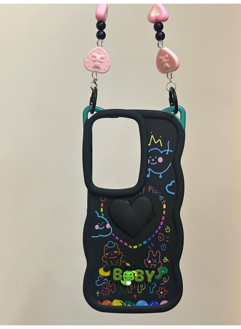 جراب خلفي بتصميم كرتوني جديد علي شكل قلب وعليه كلمه BABY متوافق مع هاتف ريلمي C71 - Image 1