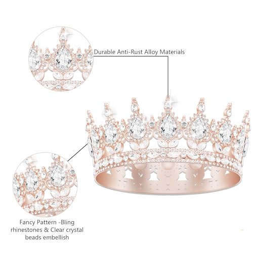 YOUlDIANZI Queen Crown Birthday Set for Women - Tiara, Sash, Princess Rhinestone Headband - Sweet Happy Accessories - Image 5