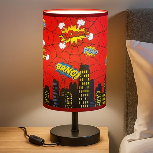 Glooglitter City Table Lamp 3 Colors Dimmable Lights 1102 x 512 Inch Hero Night Light Skyscraper Building Bedside Lamps Decoration for Bedroom Desk Birthday Gifts for Christmas - Image 1