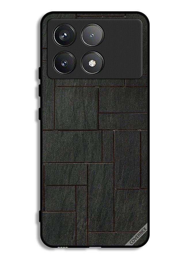 Covernex غطاء حماية لجهاز Xiaomi Poco F6 Pro بنمط جدار حجري - Image 1