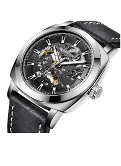 BENYAR Automatic Watches for Men Skeleton Mechanical Leather Strap Mens Watch 30M Waterproof Men's Stylish Gift  - Image 5