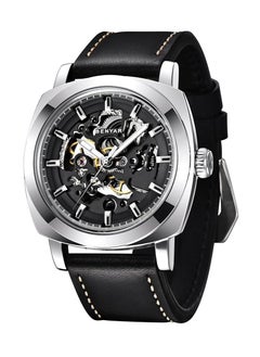 BENYAR Automatic Watches for Men Skeleton Mechanical Leather Strap Mens Watch 30M Waterproof Men's Stylish Gift  - Image 1