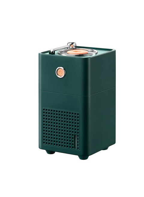 Humidifiers For Bedroom USB-C Portable Desk Humidifier Car  300ml Small Mini Humidifier, Classic Record Player Small Mini Spray with Ambient Night Light Wireless 2 Mist Modes Green