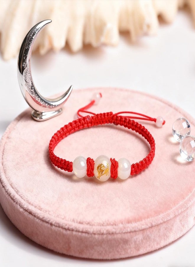 sunglnl 2026 Chinese New Year of Horse Rope Beaded Bracelets, Adjustable String Charm Bracelet Good Luck Chinese Zodiac Animal Handwoven Braided Corded Jewelry Gifts for Women Men (Red Red 5 Pcs+Red White 5 Pcs Horse) - Image 5