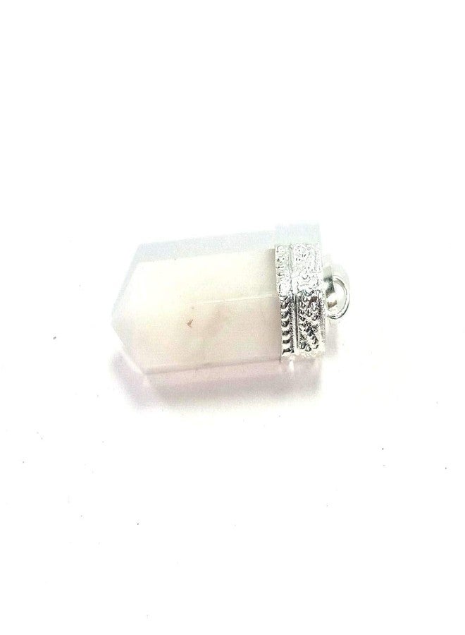 CA AGATE White Jade Pencil Point Pendant Necklace Healing Crystal Gemstone - Image 4