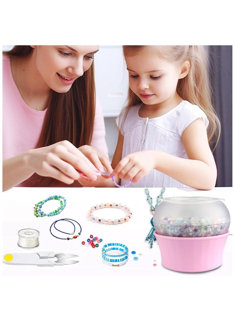 عام أداة دوارة الخرز الكهربائية بالUSB صانع الخرز للأساور صانع الخرز للأساور والقلادات صنع تلقائي لوقت الحفظ للأساور. - Image 2