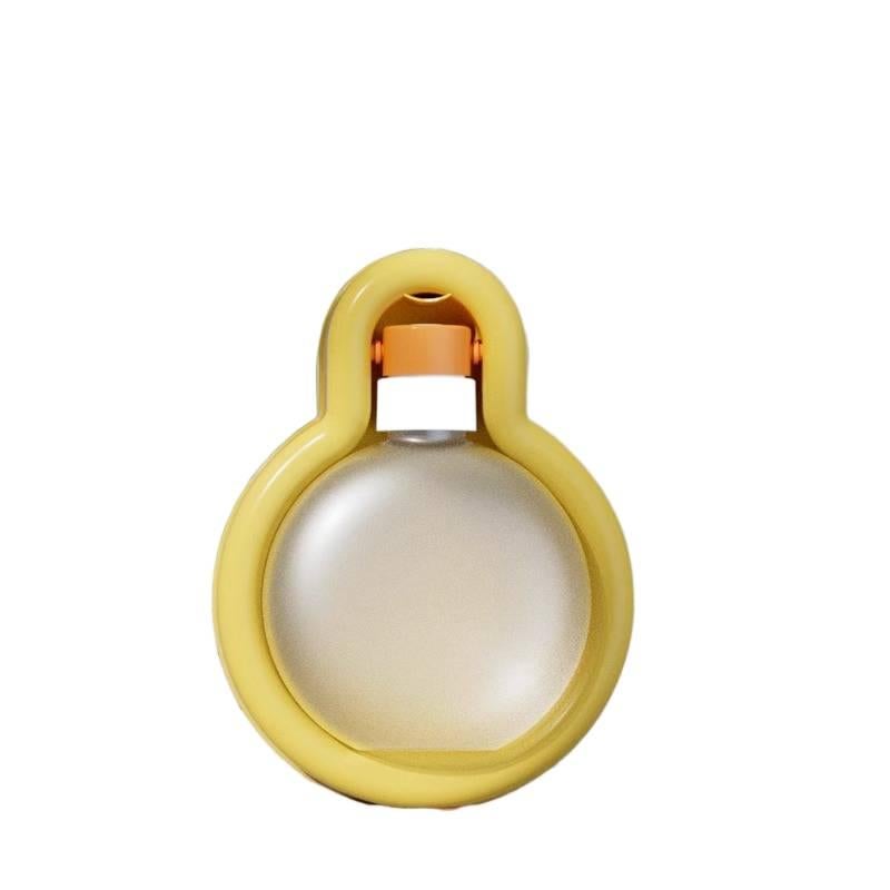 وعاء كلاب قابل للطي بسعة 350 ml وللسفر والخارج وبتفصيل السعة لـ السفر والمشي والتخييم والإطعام الخارجي وتقديم الماء اليومي للحيوانات الأليفة باللون أصفر للاستخدام اليومي سهل الحمل - Image 1