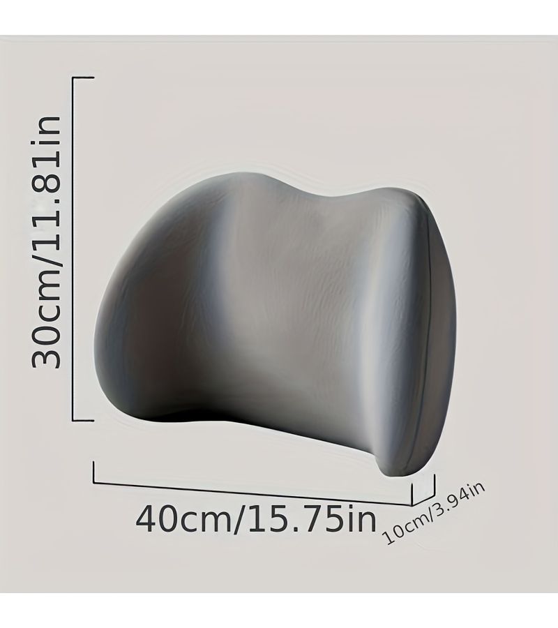 Pink Color Dual Use Lumbar Pillow Office Support For Prolonged Sitting Reclining Support For Sleep Comfortable Worry Free Lumbar Care - Image 2
