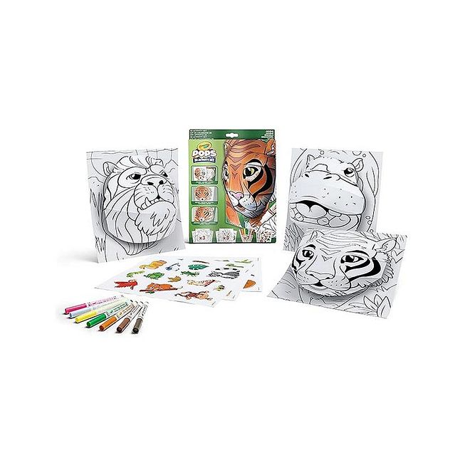 Crayola Activity Colouring Set, Jungle Theme, Coloring Pages, Creative Fun, 6 Years+, Pack of 14 - Multicolor - Image 1