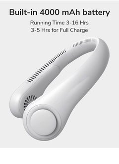 GT-Wheel Portable Neck Fan 4000 mAh Battery Operated Hands Free Bladeless  - Image 2