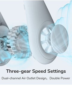 GT-Wheel Portable Neck Fan 4000 mAh Battery Operated Hands Free Bladeless  - Image 3
