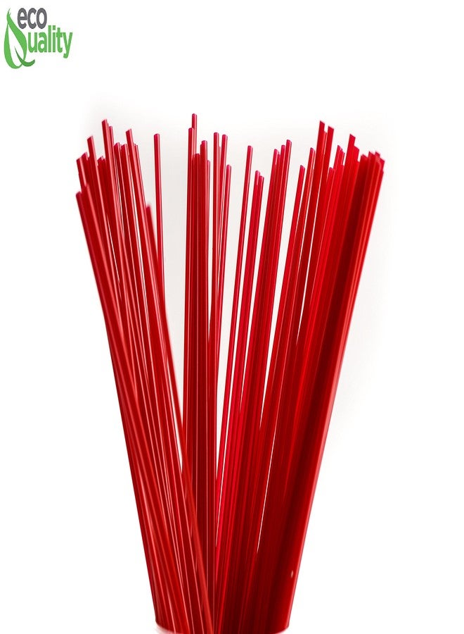 EcoQuality [1000 PACK] 5 Inch Compostable Plastic Stirrer, Bio Degradable, Eco Friendly, Sip Stirrer, Bar Stirrer, Sip Straw, For Coffee, Cocktail, Latte and Tea - 5 Inches, 1000/Box, Red - Image 3