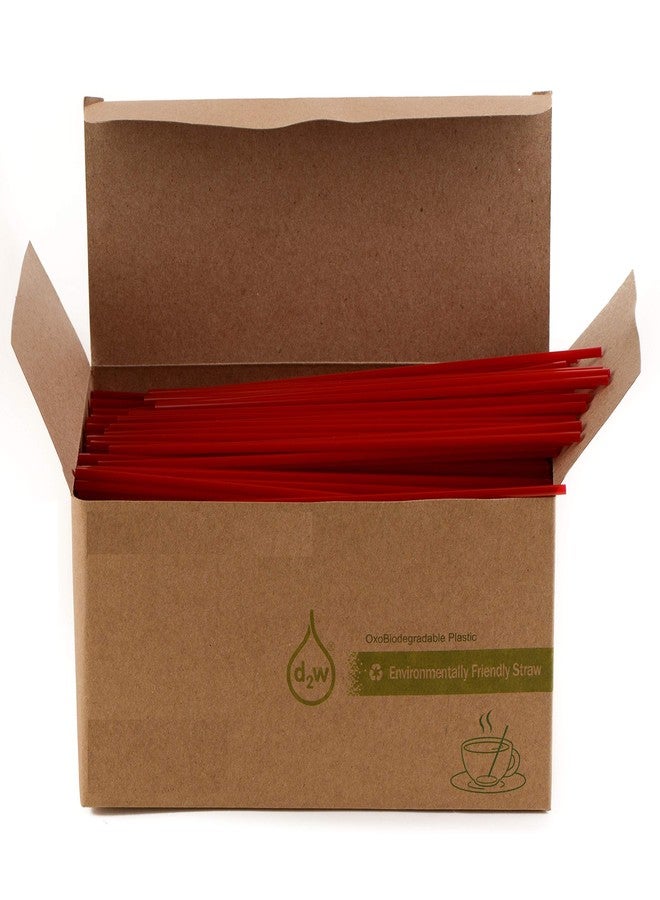 EcoQuality [1000 PACK] 5 Inch Compostable Plastic Stirrer, Bio Degradable, Eco Friendly, Sip Stirrer, Bar Stirrer, Sip Straw, For Coffee, Cocktail, Latte and Tea - 5 Inches, 1000/Box, Red - Image 4