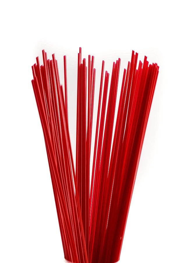 EcoQuality [1000 PACK] 5 Inch Compostable Plastic Stirrer, Bio Degradable, Eco Friendly, Sip Stirrer, Bar Stirrer, Sip Straw, For Coffee, Cocktail, Latte and Tea - 5 Inches, 1000/Box, Red - Image 1
