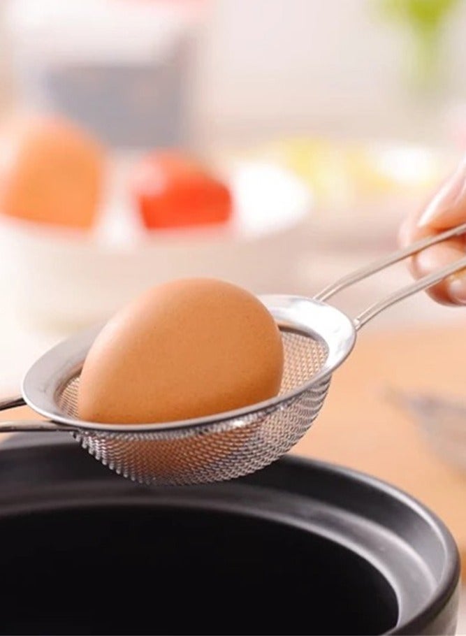 AMERTEER 3 Piece Set of High Quality Stainless Steel Fine Mesh Strainers - Image 4