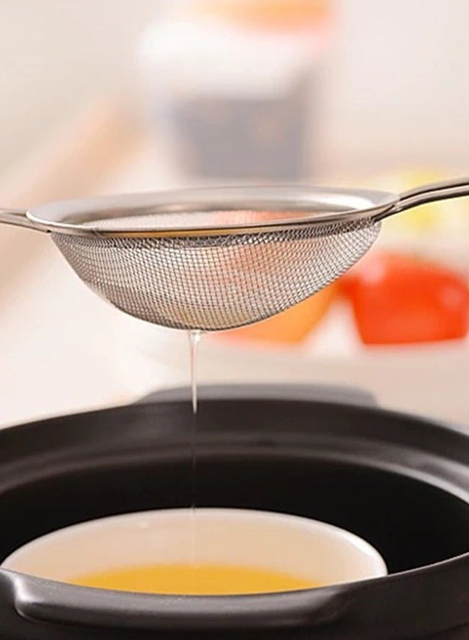 AMERTEER 3 Piece Set of High Quality Stainless Steel Fine Mesh Strainers - Image 5