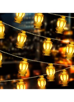 VUCATIN 20 LED Fairy Lights Ramadan String Lights Eid Kerosene Lantern String Light Ramadan Lantern String Light Eid Decorations Ramadan String Lights for Eid Party Outdoor String Lights 9.84 ft (Warm White)  - Image 1