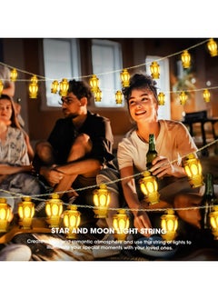 VUCATIN 20 LED Fairy Lights Ramadan String Lights Eid Kerosene Lantern String Light Ramadan Lantern String Light Eid Decorations Ramadan String Lights for Eid Party Outdoor String Lights 9.84 ft (Warm White)  - Image 3
