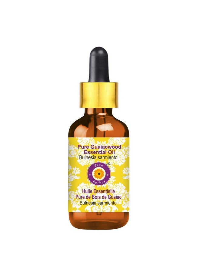 Deve Herbes Guaiacwood Essential Oil (Bulnesia sarmientoi) with Glass Dropper Pure | Viscous Texture | Rich Aroma | Unisex | All Skin Types |Natural Extract Steam Distilled 100ml - Image 1