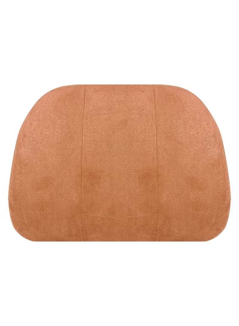 AGC Memory Foam Car Headrest Pillow Ergonomic Neck Support Cushion for Driving & Travel - Breathable Fabric, Adjustable Strap, Universal Fit for Cars, Office Chairs & Home HC-1012 Brown - Image 2