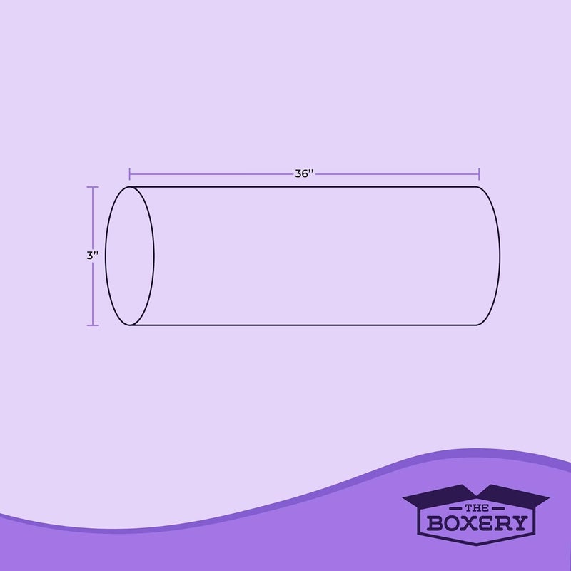 The Boxery أنابيب شحن وتخزين وبوسترات وفنون وحرف ومستندات بنية/كرافت 3 بوصة × 36 بوصة - 24 عبوة، مصنوعة في الولايات المتحدة الأمريكية، قابلة لإعادة الاستخدام وإعادة التدوير - Image 3