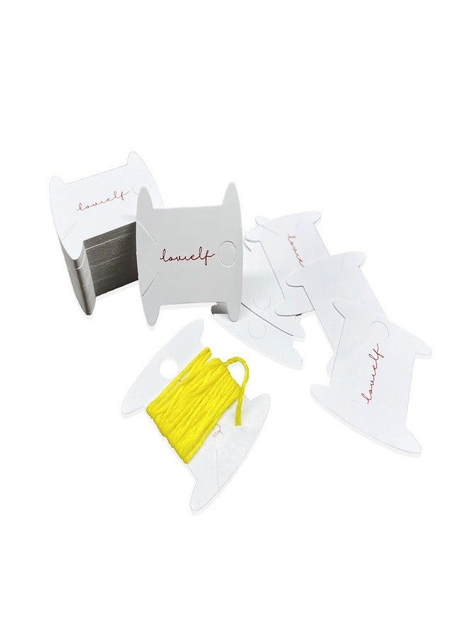 lovielf Mini Size Paper Cardboard Bobbin for Embroidery Thread 200pcs - Image 3