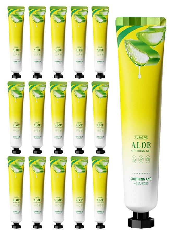 DuoZeng 16PCS Organic Aloe Vera Gel for Face,Moisturizing Pure Aloe Lotion,Hydrating Travel Size Vera Gel for After Sun Care,Lightweight Body After Sun Lotion,Natural Organic Face Moisturizer - Image 1