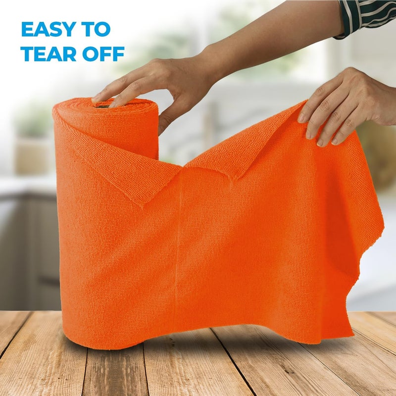 Simply Auto Roll of 50 Microfibre Cloths - 30 x 30 cm - Image 3