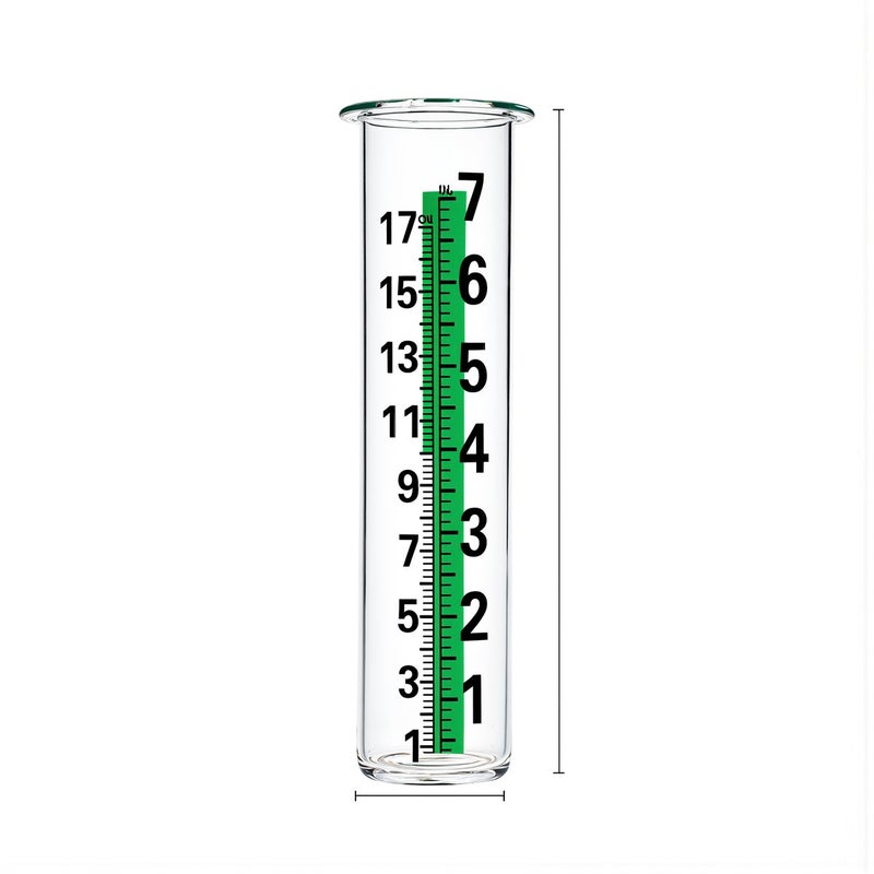 Unbreakable Glass Rain Gauge No Fade Scale No Yellowing Heavy Duty Outdoor 8.27in - Image 4