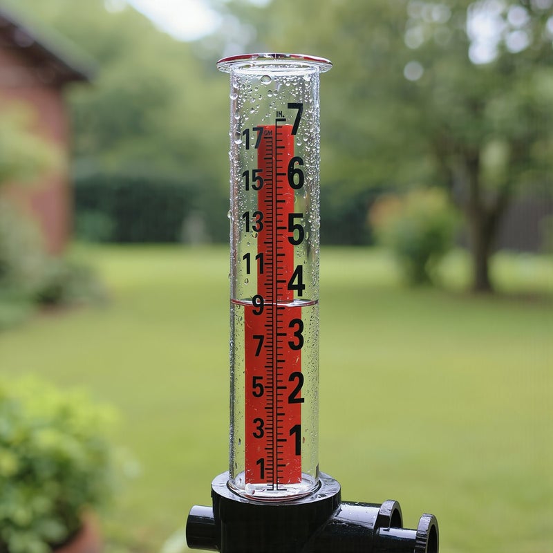 Unbreakable Glass Rain Gauge No Fade Scale No Yellowing Heavy Duty Outdoor 8.27in - Image 5