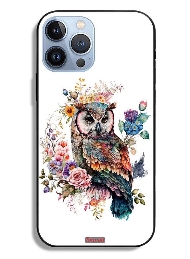 Tolwak Apple iPhone 13 Pro Max Protective Case Owl Abstract Art - Image 2