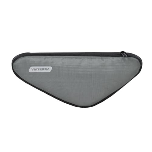 ViaTerra Cycling Frame Bag | Convenient Access to Essentials | NO Interference with Pedaling or handling | Quick Installation (Grey) - Image 2