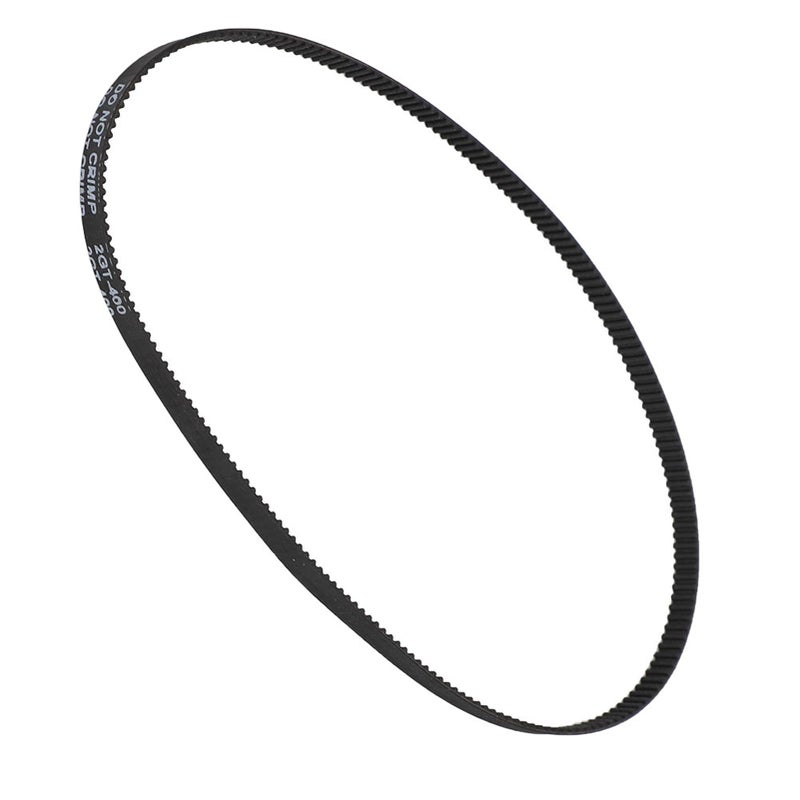 Durable Black Rubber Synchronous Drive Belt GT2 6mm 400mm for 3D Printer Linear Drive 5 Pack - Image 3