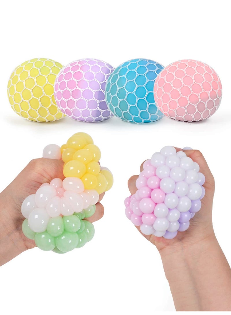 Color-Changing Grape Squeeze Ball – Durable Stress Relief Toy with Soft Mesh Design, Ideal for Sensory Play, Anxiety Relief, and Interactive Fun for Kids, Adults, and Pets - Image 5